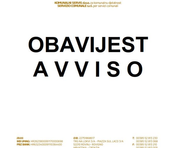 AVVISO - PARCHEGGI APERTI