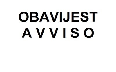 AVVISO - PARCHEGGI APERTI E CHIUSI