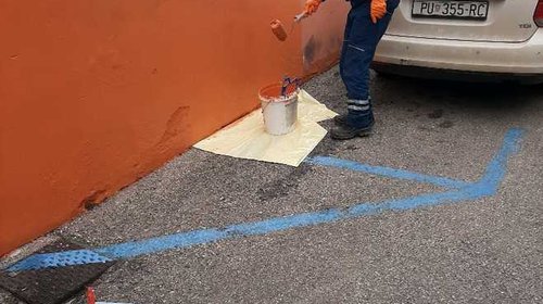 Verniciatura della facciata