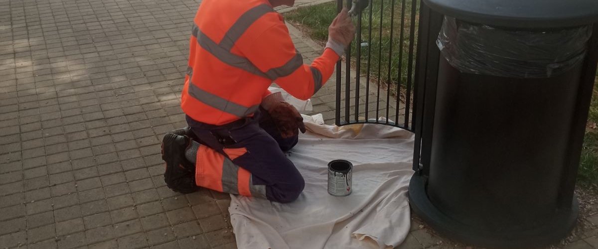 Pripreme za ljetnu sezonu - bojanje koševa