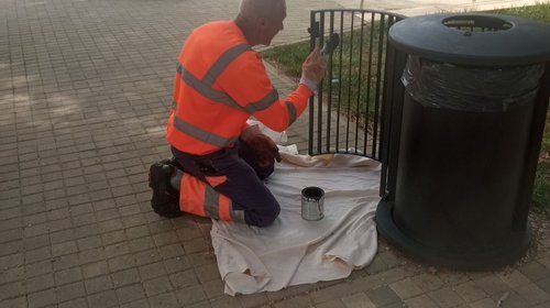 Verniciatura dei cestini