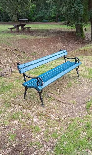 VERNICIATURA DELLE PANCHINE A PUNTA CORRENTE